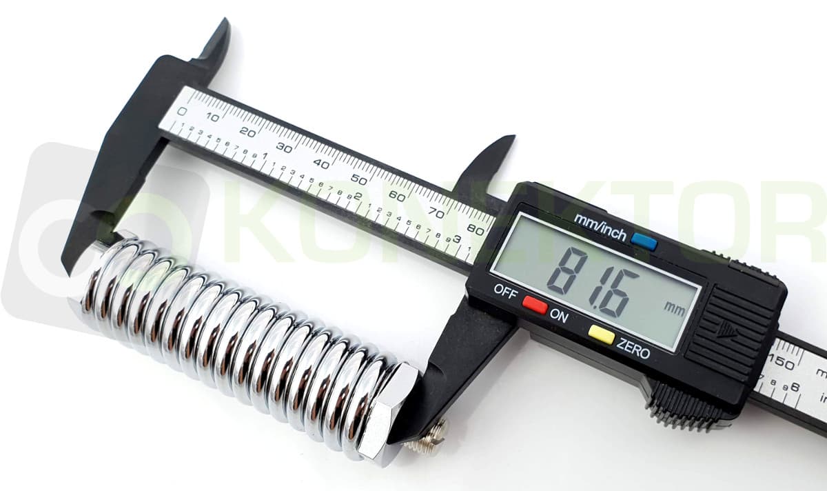 Sprężyna amortyzująca 80mm ROAD-PRO RP-311HD - do anten typu 3/8 o długości do 150cm - wersja HEAVY DUTY