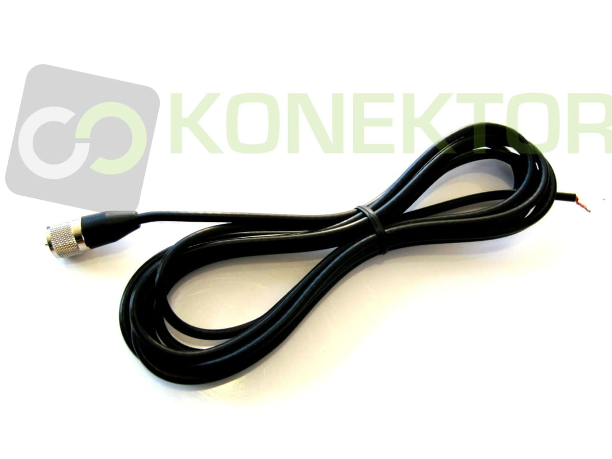 Oryginalny kabel naprawczy SIRIO do anteny CB (3,60m RG58 + zalutowany wtyk UC-1) zestaw naprawczy