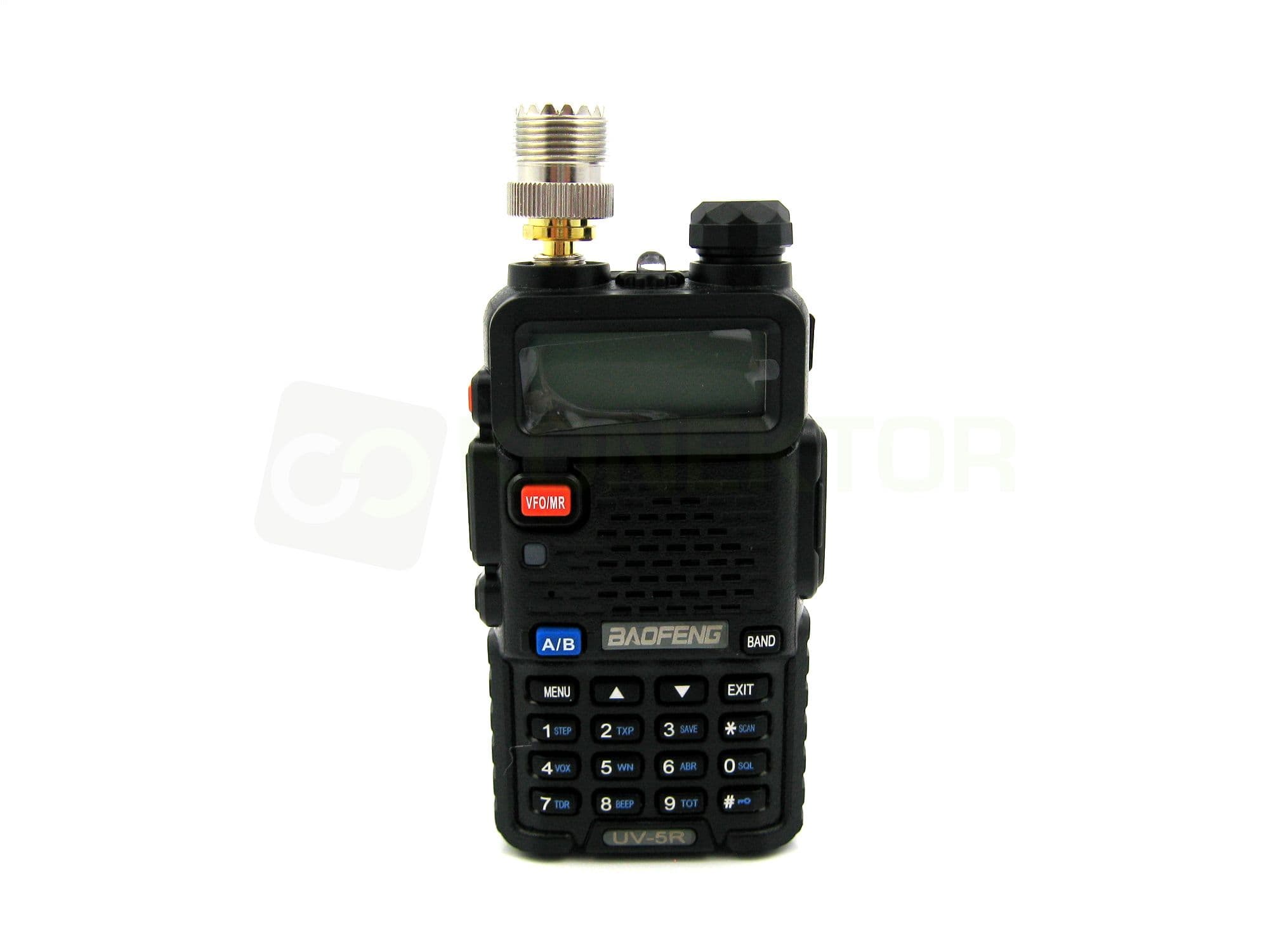 Adapter przejściówka SMA-F (żeńskie) / UC-1 do Baofeng UV-5R, UV-82 - RADIORA PTFE/Gold