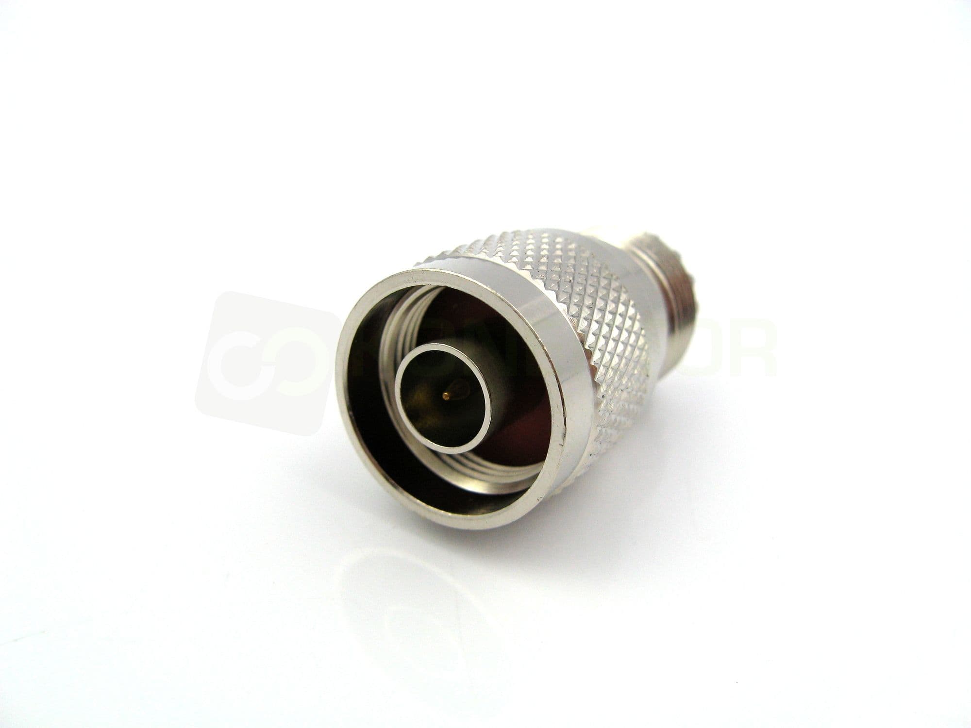 Adapter przejściówka gniazdo UHF (SO-239) / wtyk N - RADIORA PTFE/Gold