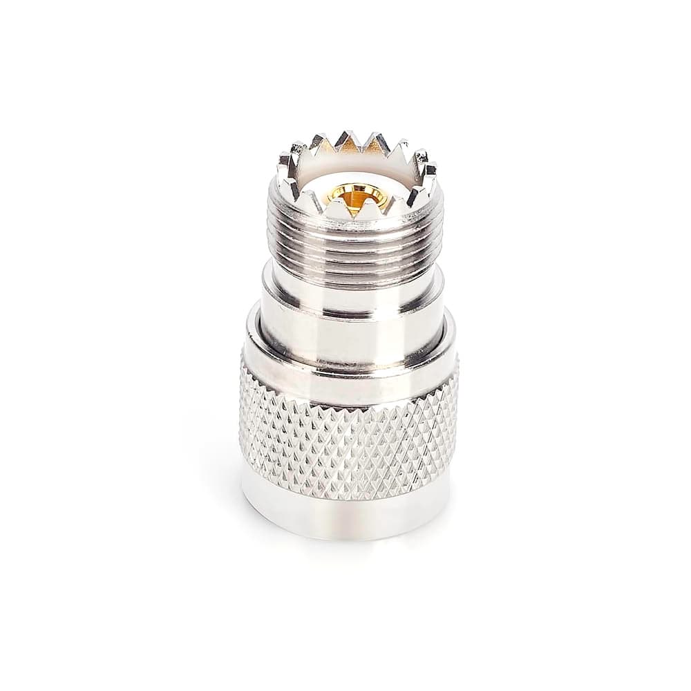 Adapter przejściówka gniazdo UHF (SO-239) / wtyk N - RADIORA PTFE/Gold
