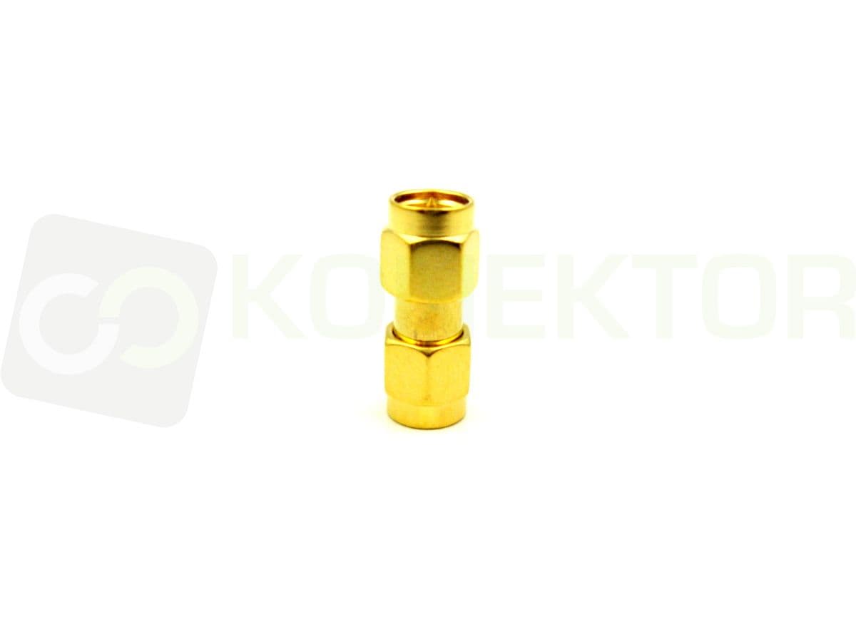 Beczka SMA-M/SMA-M RADIORA PTFE/GOLD adapter przejściówka bardzo dobra jakość (np. do przedłużania przewodu)
