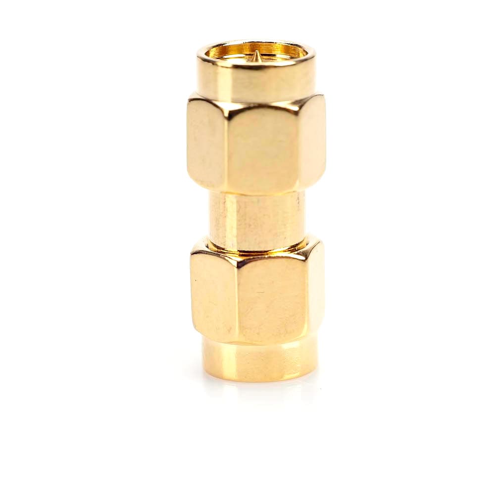 Beczka SMA-M/SMA-M RADIORA PTFE/GOLD adapter przejściówka bardzo dobra jakość (np. do przedłużania przewodu)