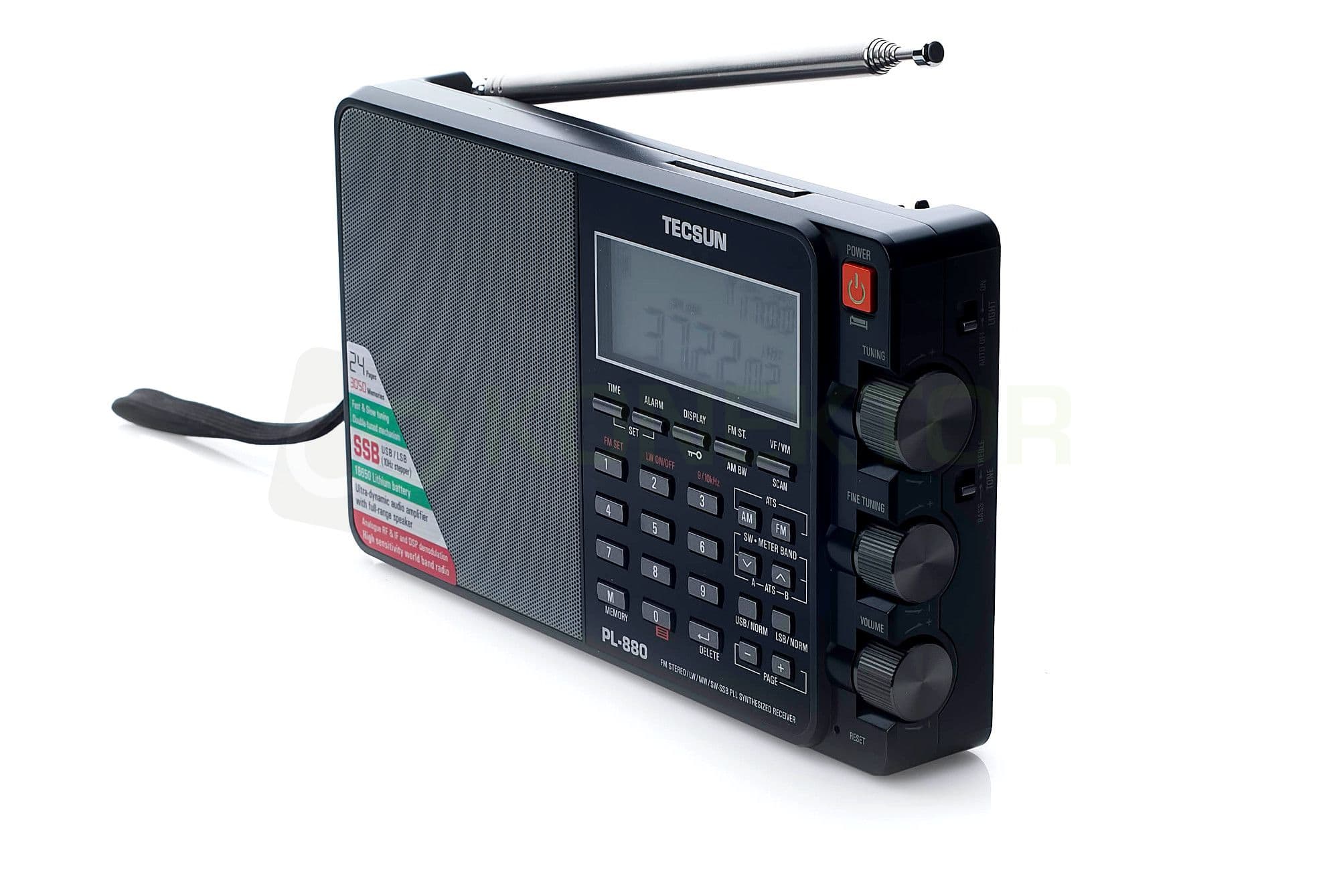 TECSUN PL-880 zaawansowany odbiornik globalny z SSB, DSP # ŚWIETNY DŹWIĘK # FM Stereo/MW/LW/SW, odsłuch CB/KF