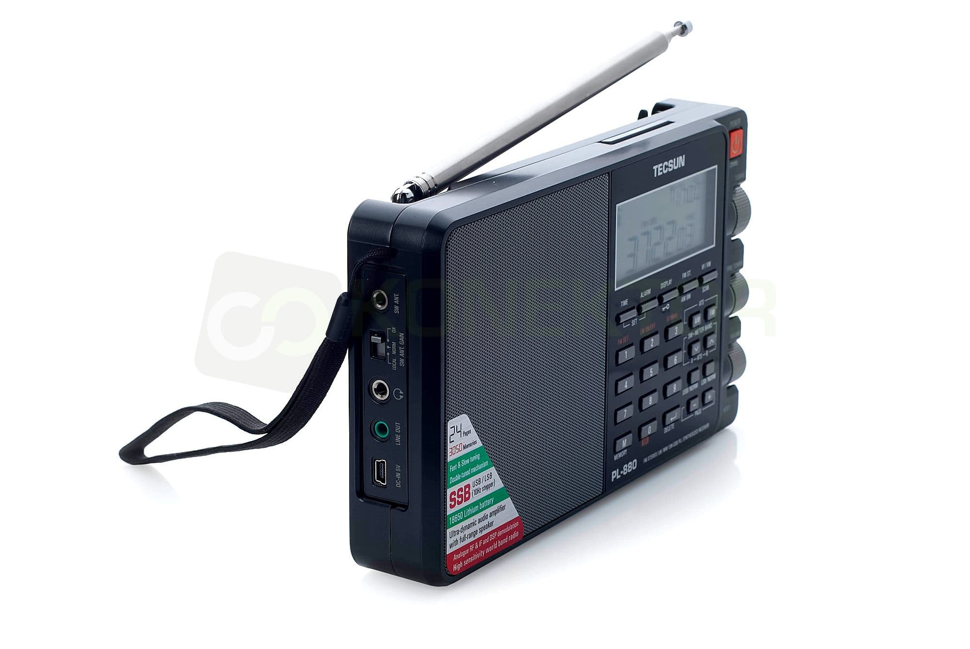 PRZECENA!! TECSUN PL-880 zaawansowany odbiornik globalny z SSB, DSP # ŚWIETNY DŹWIĘK # FM Stereo/MW/LW/SW, odsłuch CB/KF