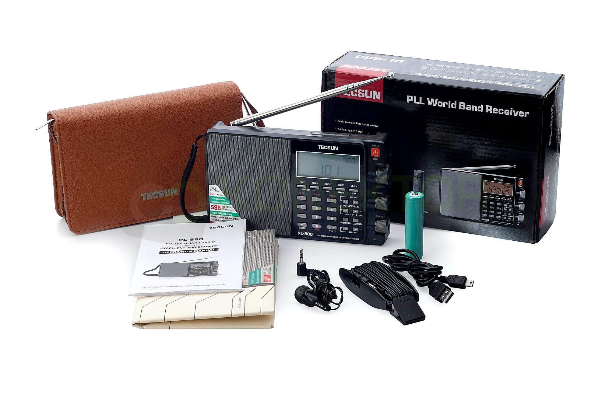 PRZECENA!! TECSUN PL-880 zaawansowany odbiornik globalny z SSB, DSP # ŚWIETNY DŹWIĘK # FM Stereo/MW/LW/SW, odsłuch CB/KF