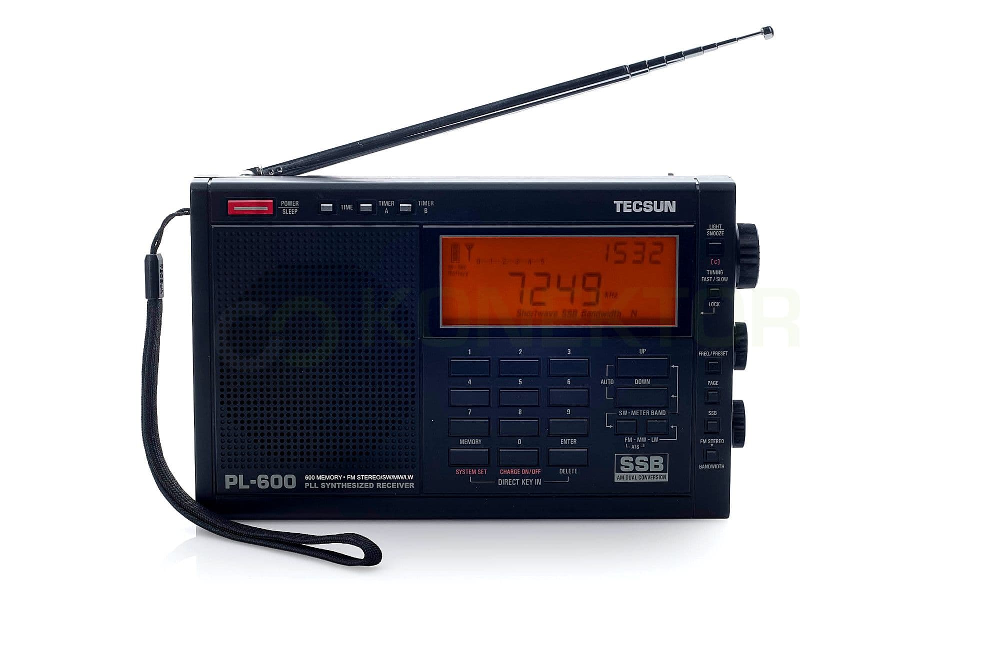 PRZECENA!! TECSUN PL-600 odbiornik globalny z SSB, podwójna przemiana - FM Stereo/MW/LW/SW, odsłuch CB/KF