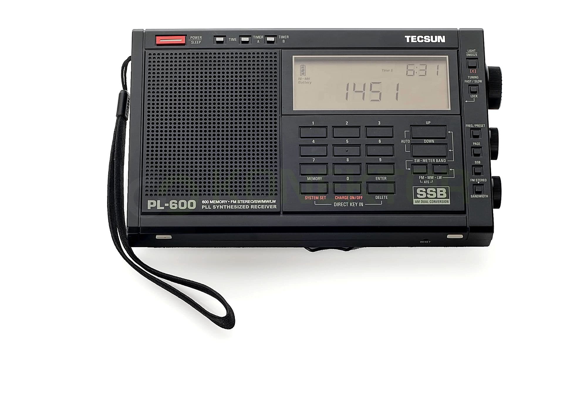 PRZECENA!! TECSUN PL-600 odbiornik globalny z SSB, podwójna przemiana - FM Stereo/MW/LW/SW, odsłuch CB/KF