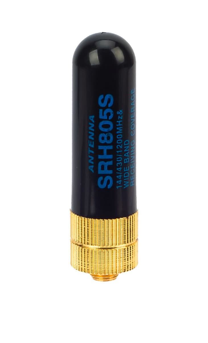 Radiora SRH-805 SMA-F superkrótka antena kciukowa (4,5cm) do krótkofalówek, skanerów, SDR np. do Baofeng UV-5R, UV-82, T-57, UV-B5, UV-B6, Wouxun KG-UV6D