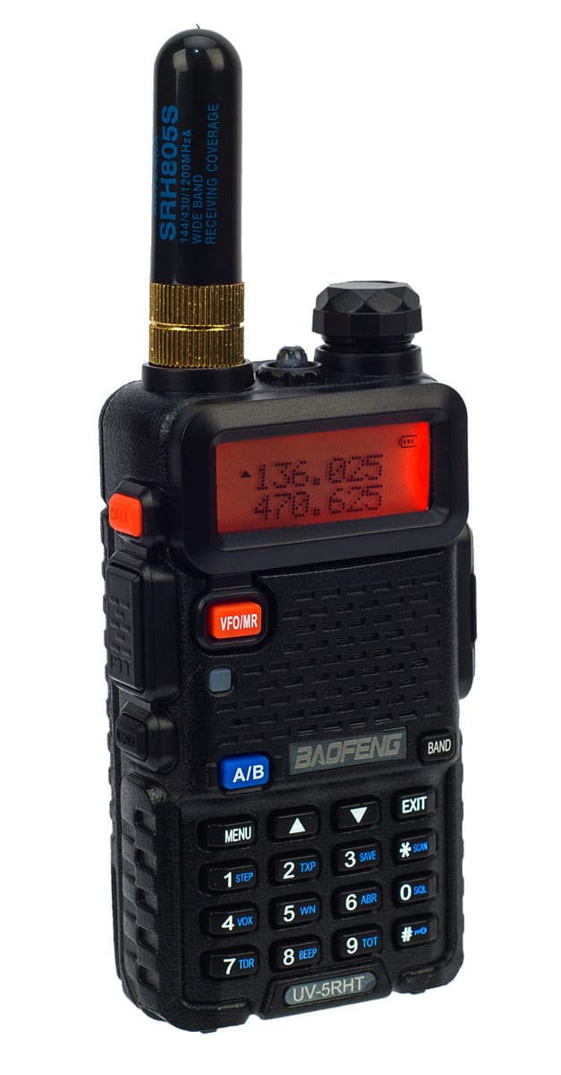 Radiora SRH-805 SMA-F superkrótka antena kciukowa (4,5cm) do krótkofalówek, skanerów, SDR np. do Baofeng UV-5R, UV-82, T-57, UV-B5, UV-B6, Wouxun KG-UV6D
