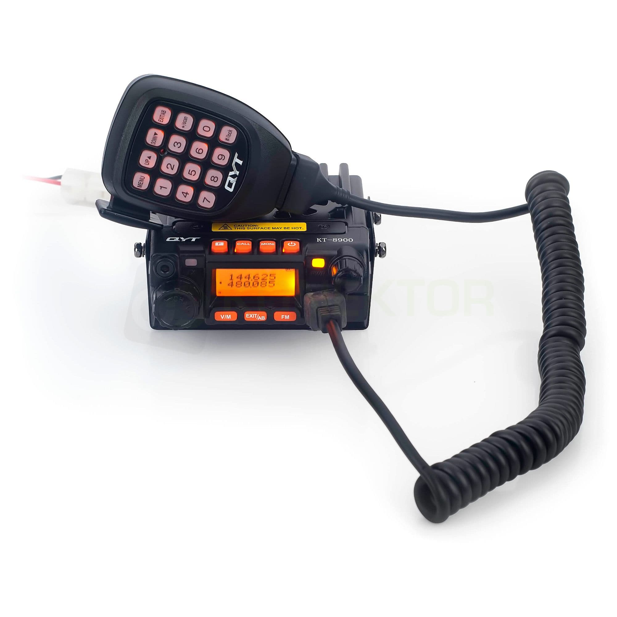 QYT KT-8900 EXPORT (z wentylatorem) 136-174/400-480MHz miniaturowy duobander przewoźny radiotelefon VHF/UHF - moc 25W