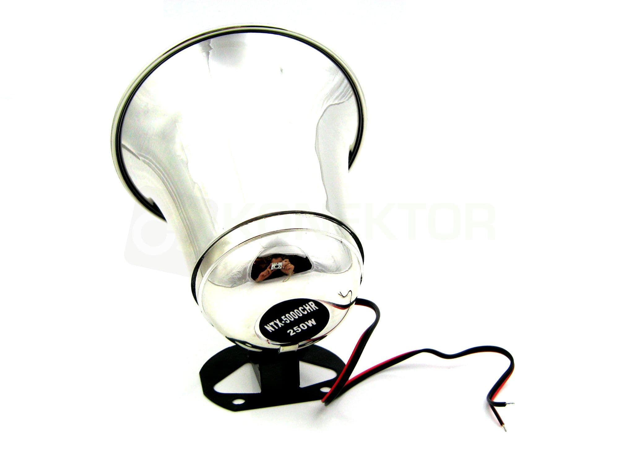 TUBA PA NTX-5000 CHROME super głośna 112dB 13cm średnicy (tuba megafon do CB radia)