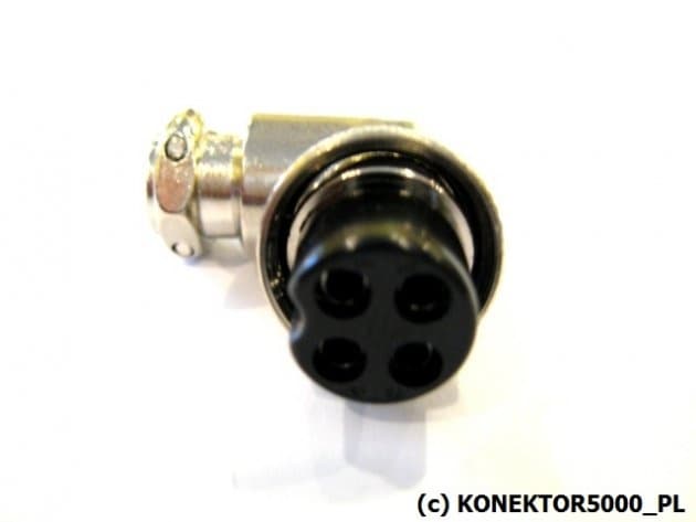 Wtyk kątowy mikrofonowy 4-PIN