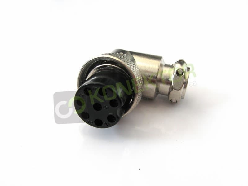 Wtyk kątowy mikrofonowy 8-PIN (obracany) np. do CB radia, KF Icom, Yaesu, Kenwood