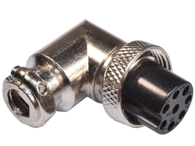 Wtyk kątowy mikrofonowy 8-PIN (obracany) np. do CB radia, KF Icom, Yaesu, Kenwood