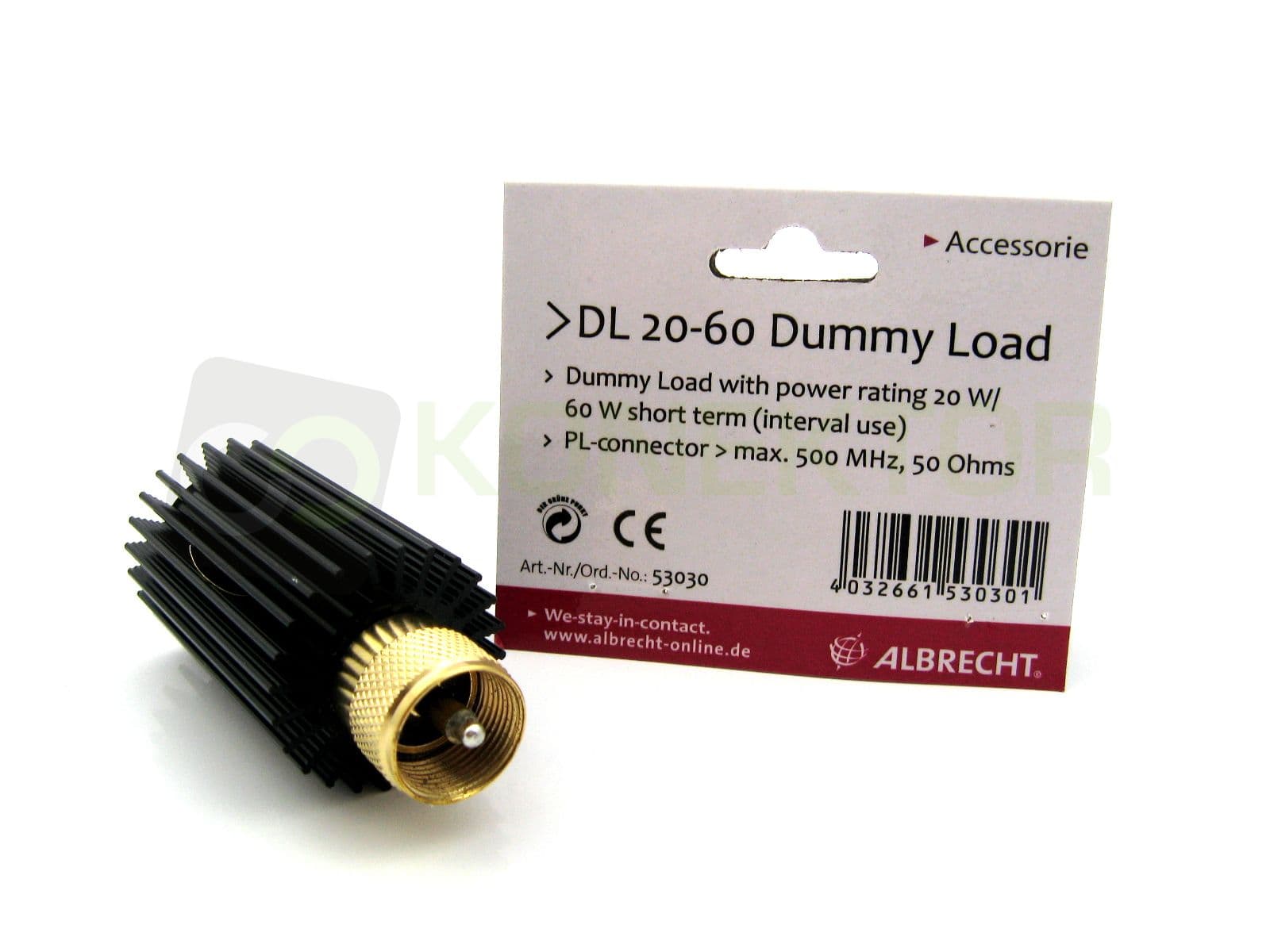 Albrecht DL20-60 sztuczne obciążenie DC-500MHz 60W wtyk M (UC-1)