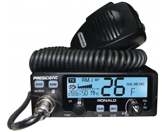 PRESIDENT RONALD AM/FM 50W radiotelefon amatorski na pasmo 10m (możliwość rozblokowania na CB)