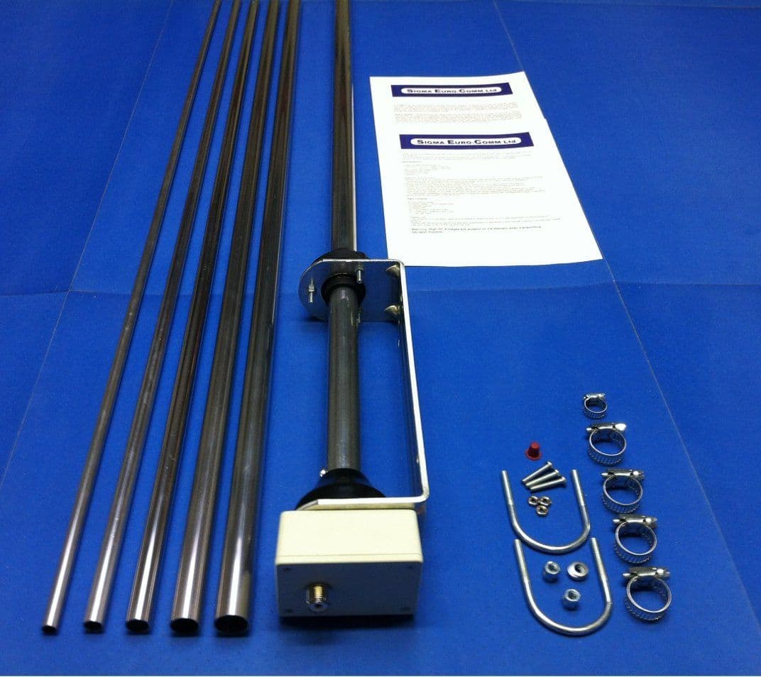 Sigma SE HF X80 alu antena KF wielopasmowa 3.5-52MHz długość 600cm antena bazowa pionowa