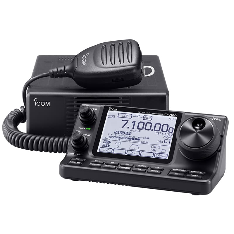 ICOM IC-7100 radiotelefon amatorski HF/50/70/144/430MHz - dotykowy wyświetlacz, D-STAR, polska instrukcja - Made in Japan