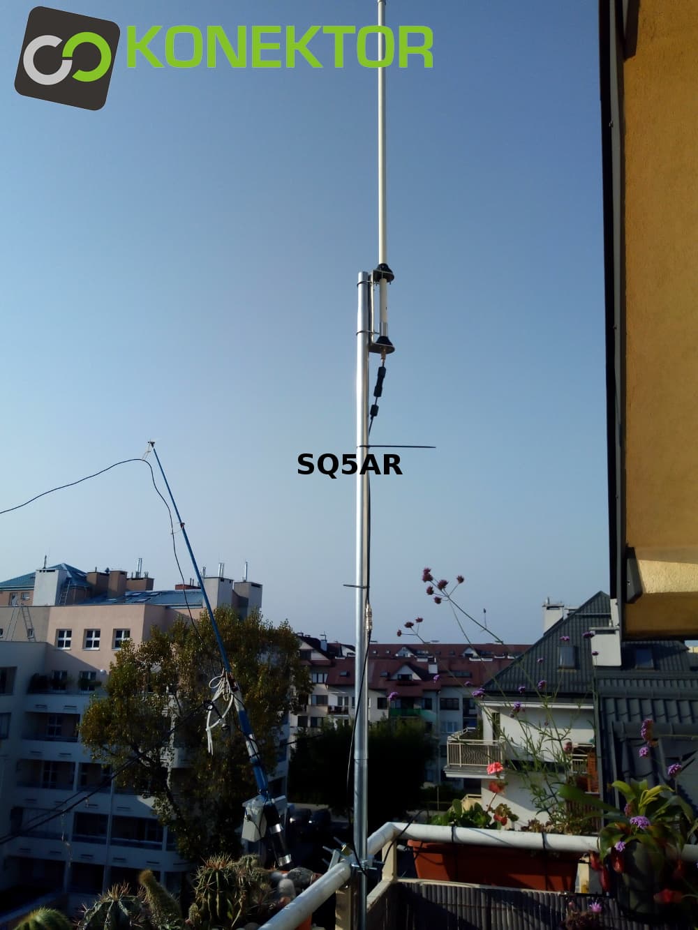 RADIORA FIBERGLASS 1/2 superwytrzymała antena bazowa CB + 10m 1/2 fali z włókna szklanego