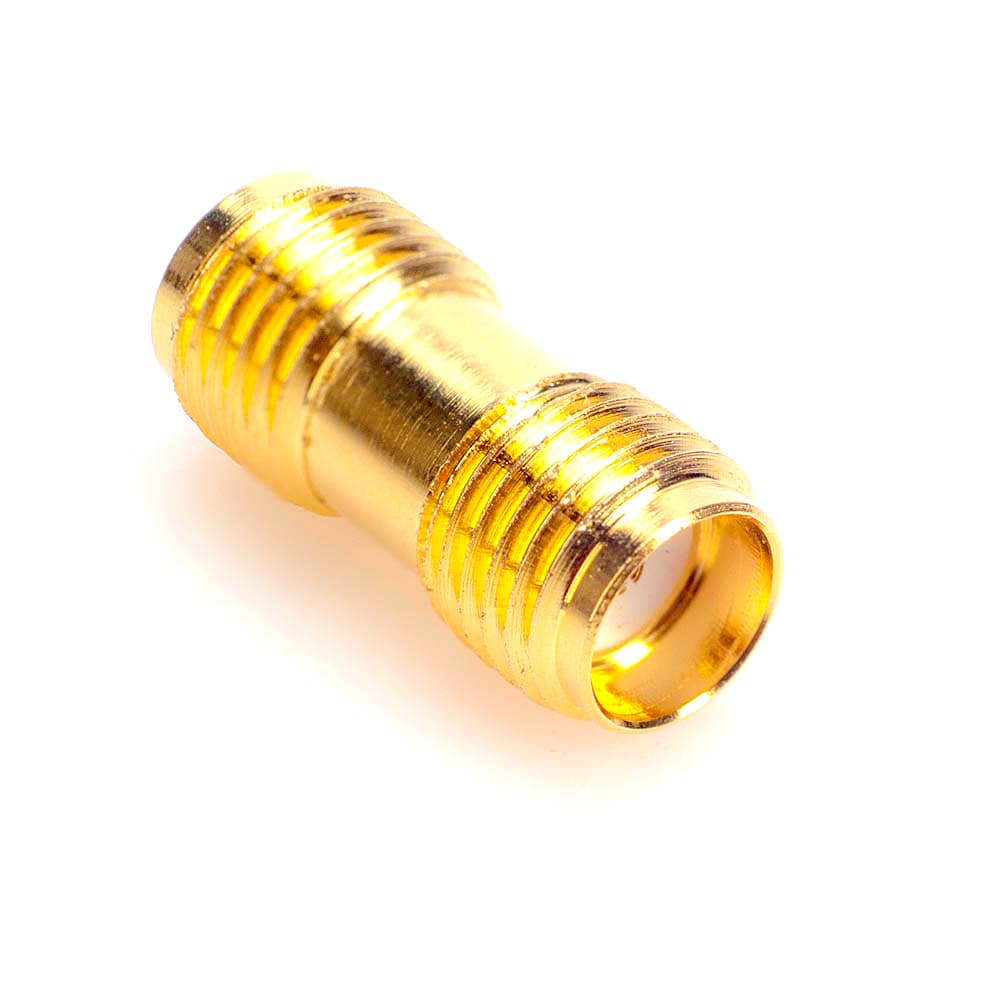 Beczka SMA-F/SMA-F RADIORA adapter przejściówka SUPERJAKOŚĆ GOLD (np. do przedłużania przewodu, anten/wtyków SMA-M)