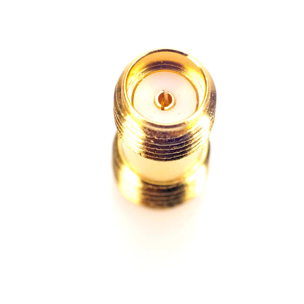 Beczka SMA-F/SMA-F RADIORA adapter przejściówka SUPERJAKOŚĆ GOLD (np. do przedłużania przewodu, anten/wtyków SMA-M)