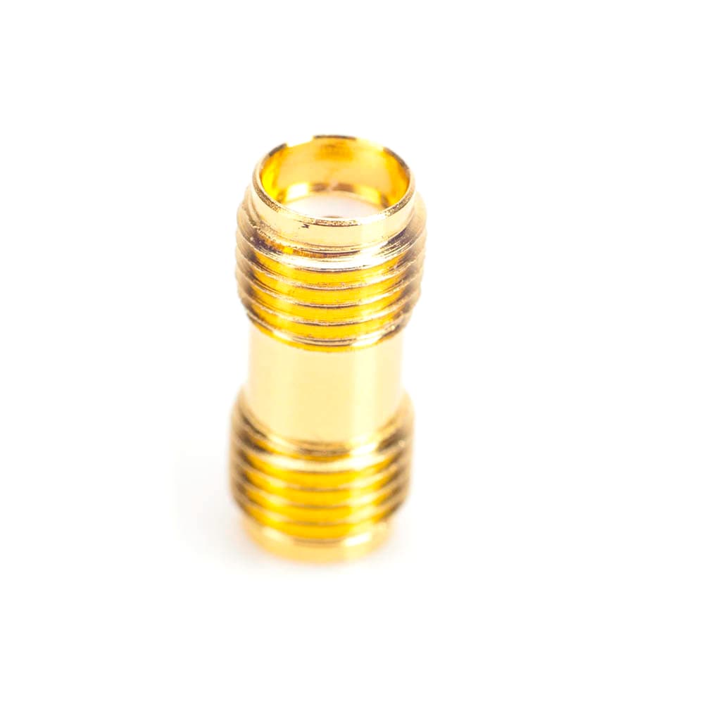 Beczka SMA-F/SMA-F RADIORA adapter przejściówka SUPERJAKOŚĆ GOLD (np. do przedłużania przewodu, anten/wtyków SMA-M)