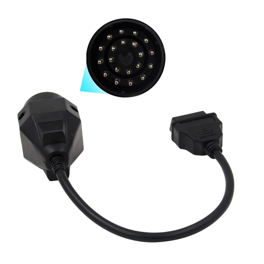 ADAPTER BMW OBD-II 16-PIN NA 20-PIN np. E46 E36 E39 E30 E38 BMW 1986-2004 przejściówka do interfejsów diagnostycznych