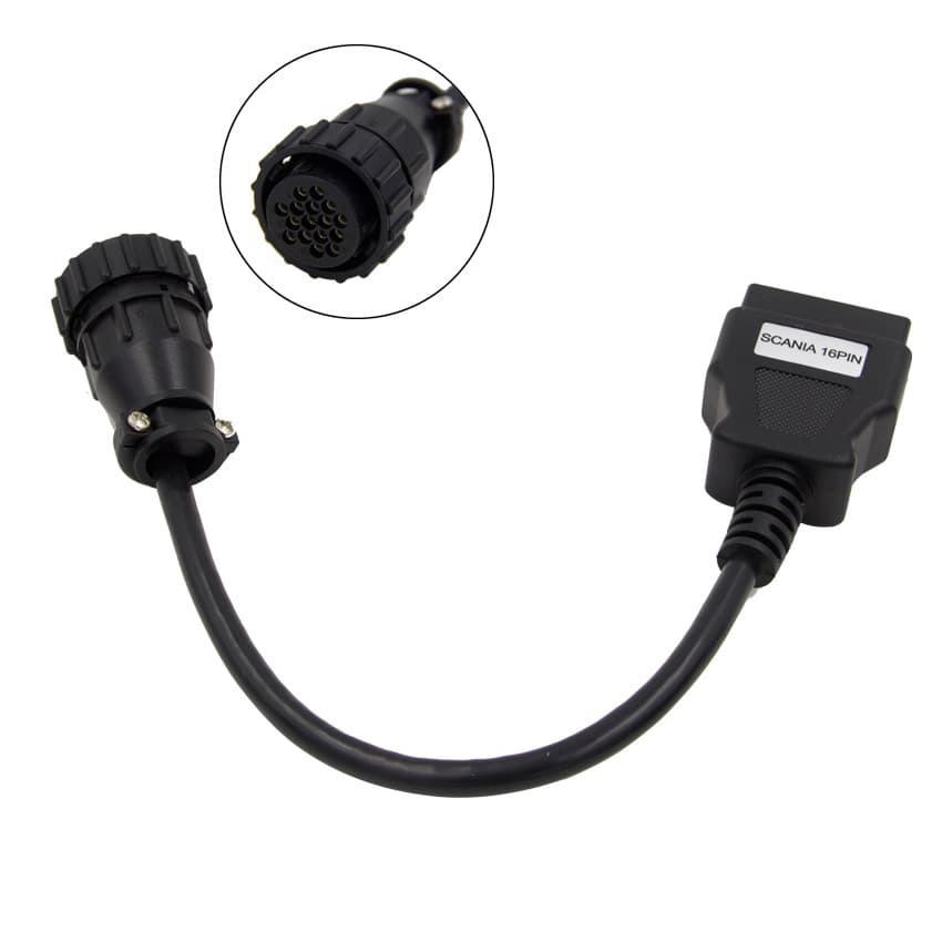 ADAPTER SCANIA OBD-II 16-PIN NA 16-PIN przejściówka do interfejsów diagnostycznych