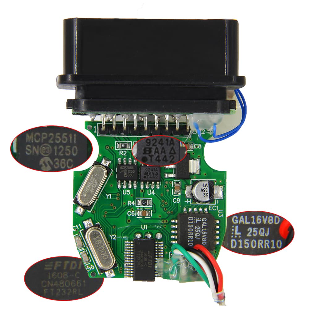 BMW INPA DIS K+DCAN z czipem FT-232 RL PRZEŁĄCZNIK 7/8-pin - INTERFEJS KABEL DO DIAGNOSTYKI BMW SERIA E