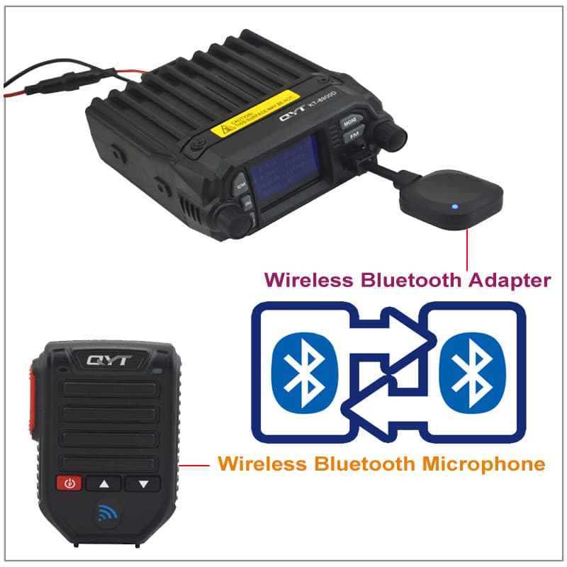 QYT BT-89 MIKROFON BEZPRZEWODOWY BLUETOOTH np. do KT-8900D, KT-980