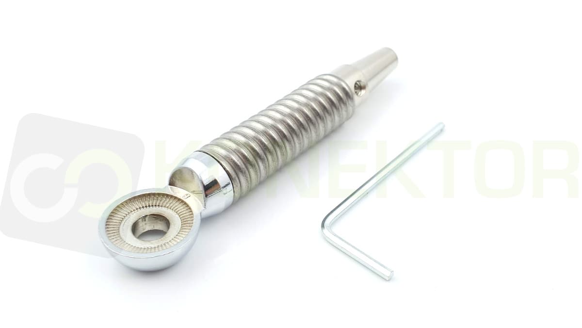 Łącznik DV + sprężyna Sirio MGA (oczko) - do anten własnej konstrukcji 55-550MHz - DIY antena