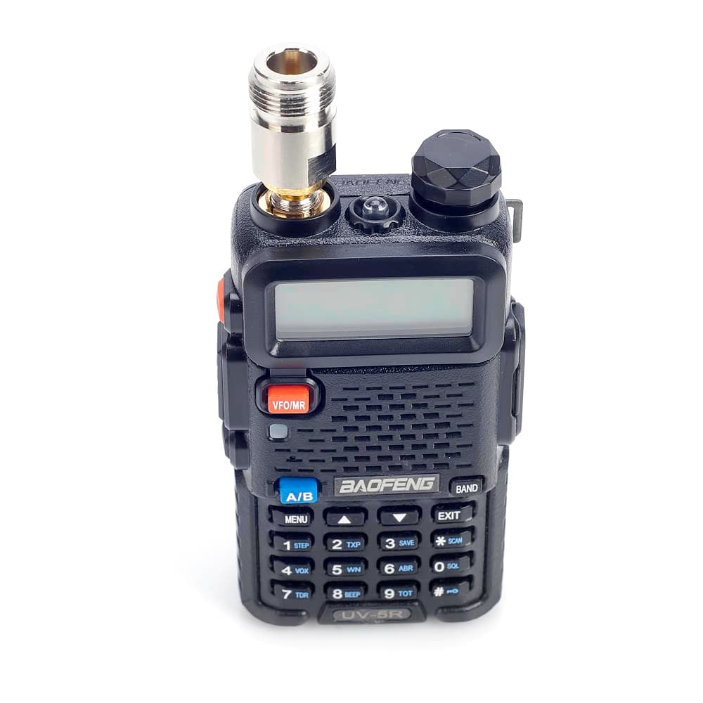 Adapter przejściówka SMA-F / gniazdo N adapter (z SMA żeńskiego na wtyk N) PTFE/GOLD RADIORA
