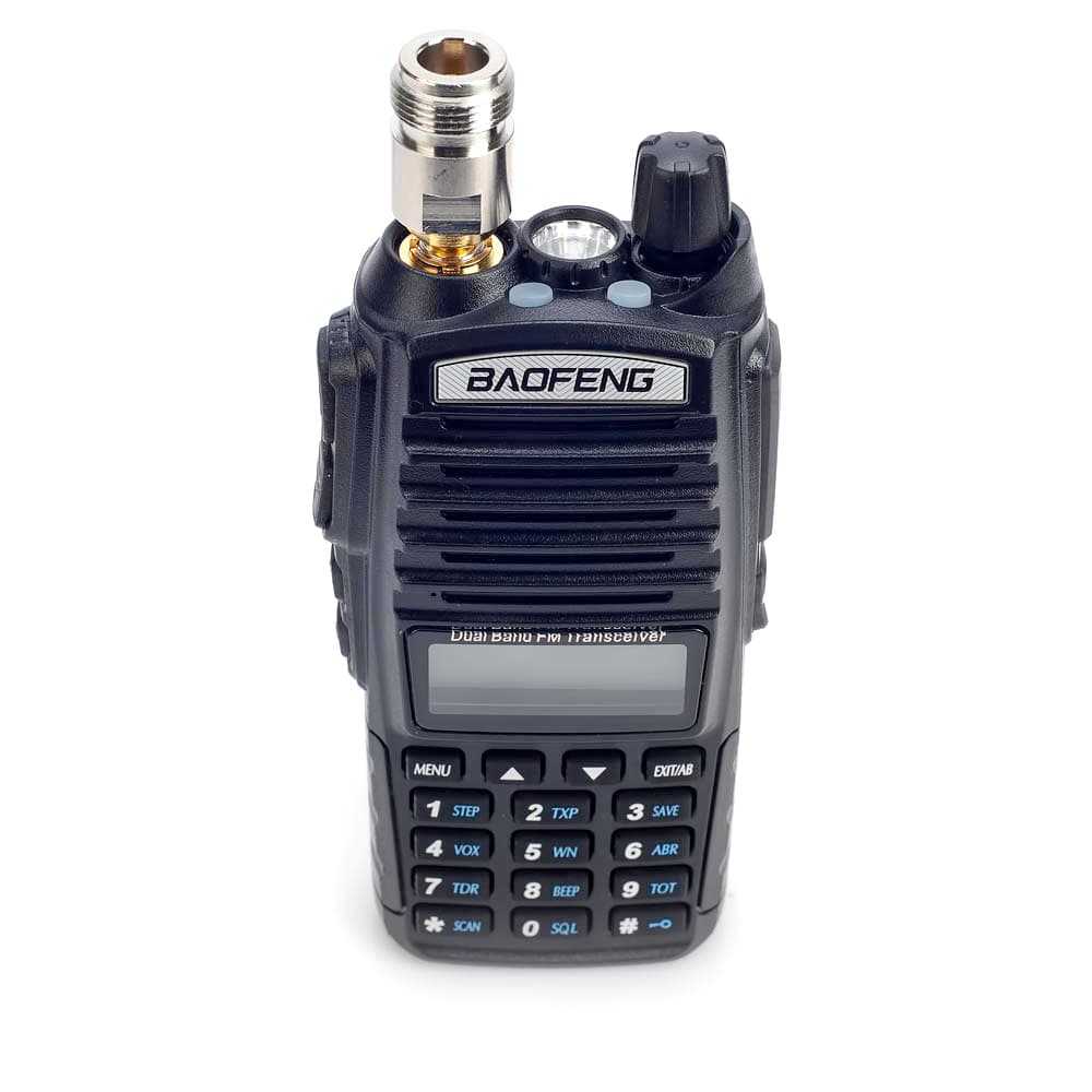 Adapter przejściówka SMA-F / gniazdo N adapter (z SMA żeńskiego na wtyk N) PTFE/GOLD RADIORA