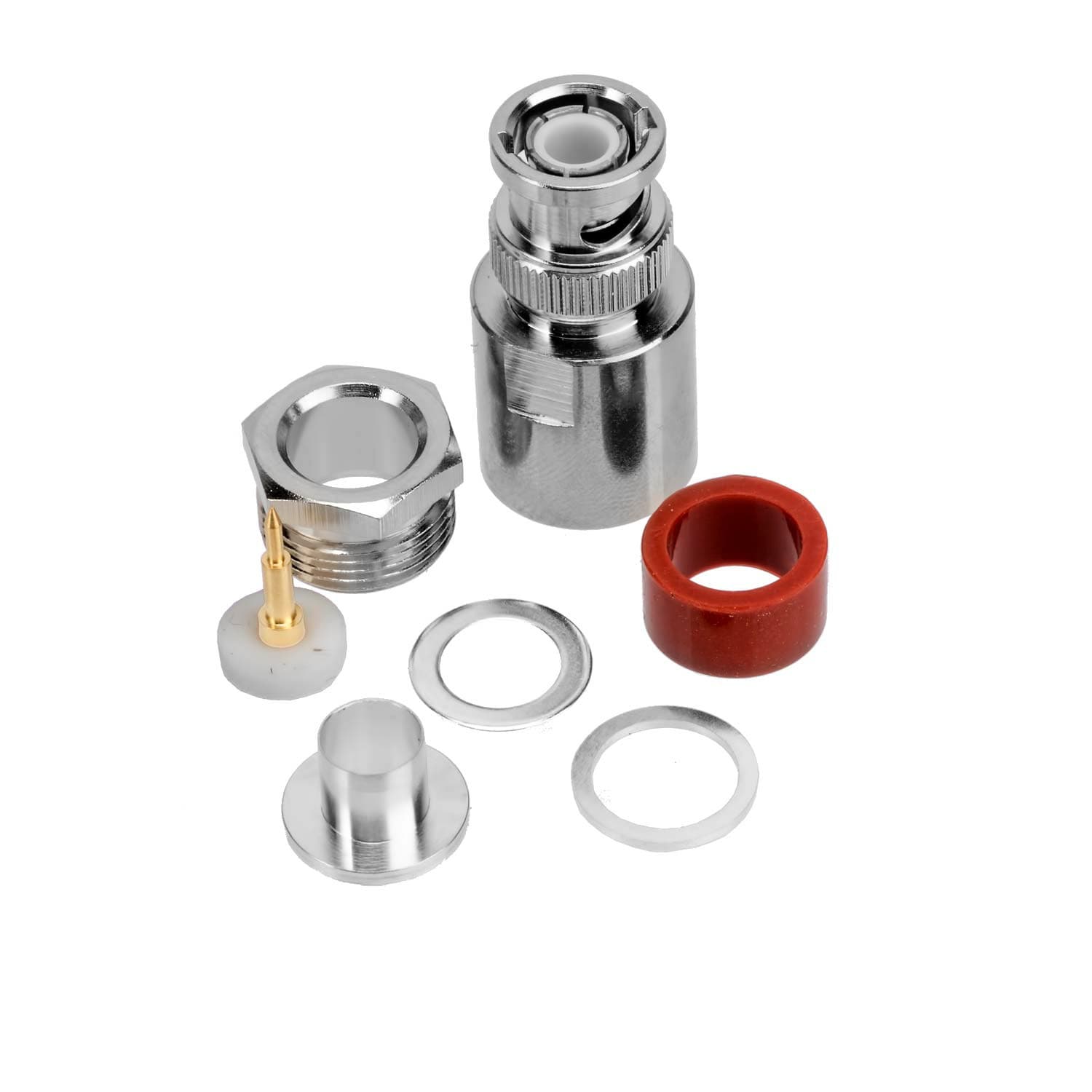 Wtyk BNC skręcany na przewód RG-213, RF-10, H-1000 PTFE/Gold RADIORA