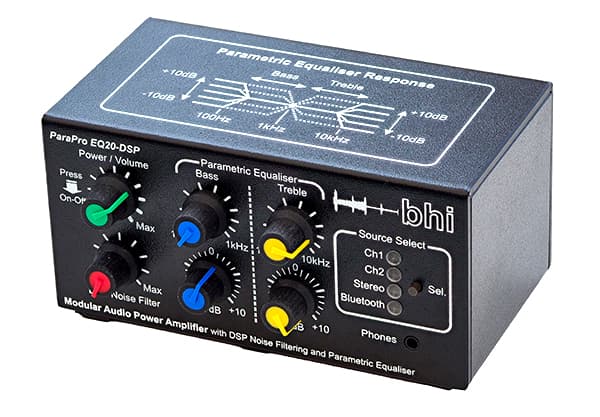 BHI ParaPro EQ20-DSP - wzmacniacz audio 20W z DSP i equalizerem