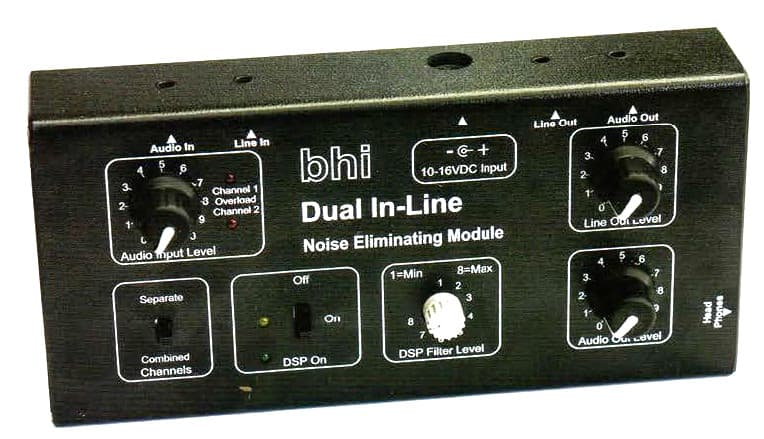 BHI DUAL IN-LINE - zewnętrzny filtr z DSP do radiostacji, skanera, odbiornika SDR itp.