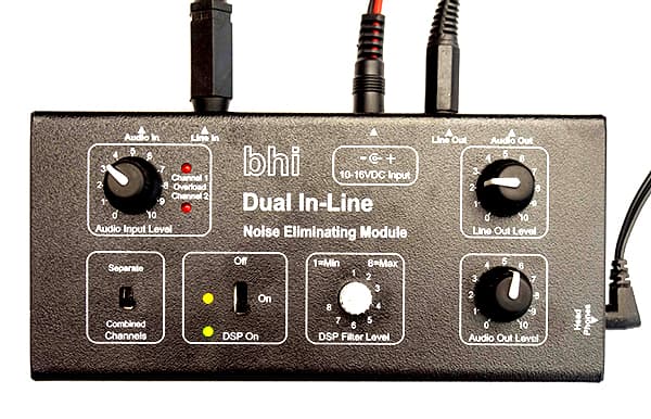 BHI DUAL IN-LINE - zewnętrzny filtr z DSP do radiostacji, skanera, odbiornika SDR itp.