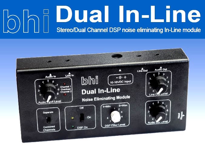 BHI DUAL IN-LINE - zewnętrzny filtr z DSP do radiostacji, skanera, odbiornika SDR itp.