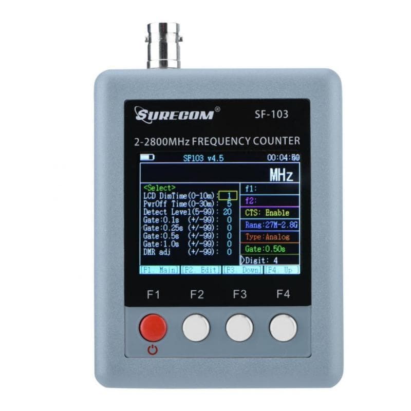 SURECOM SF-103 miernik częstotliwości 2MHz - 2.8GHz licznik częstotliwości z TCXO HF/VHF/UHF skan CTCSS/DCS obsługa DMR