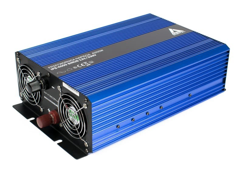 AZO IPS-4000 SINUS PRZETWORNICA NAPIĘCIA 12V/230V 4000W z miękkim startem np. POMPY LODÓWKI - 3 lata gwarancji