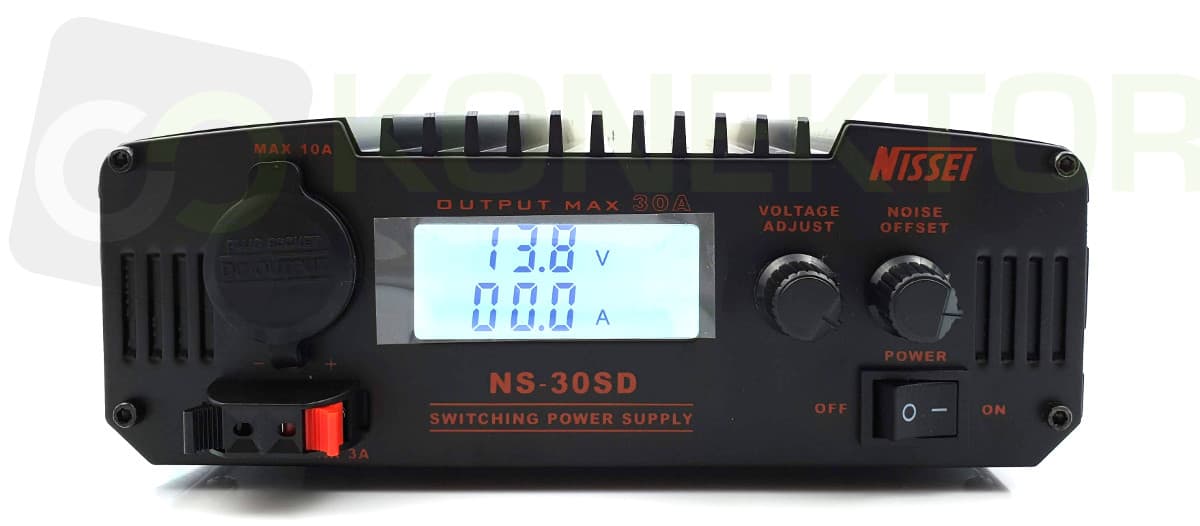 Nissei NS-30-SD zasilacz impulsowy 30A cyfrowy wskaźnik V/A, regulacja napięcia, solidna obudowa