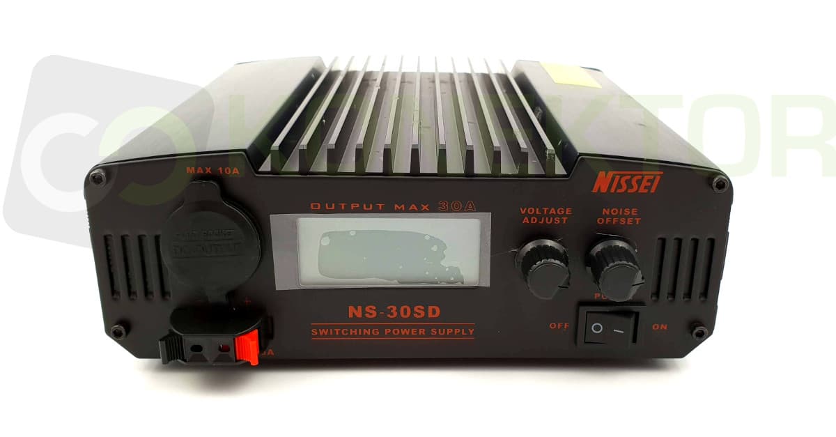 Nissei NS-30-SD zasilacz impulsowy 30A cyfrowy wskaźnik V/A, regulacja napięcia, solidna obudowa