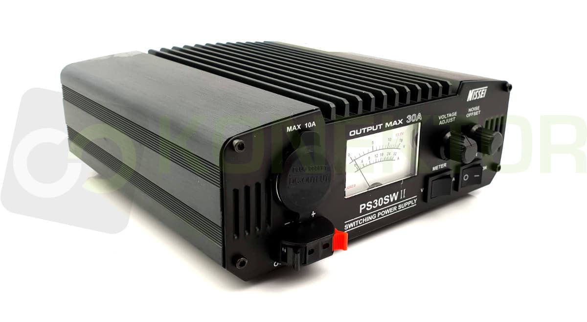 Nissei PS-30-SW-II zasilacz impulsowy 30A analogowy wskaźnik V/A, regulacja napięcia, solidna obudowa