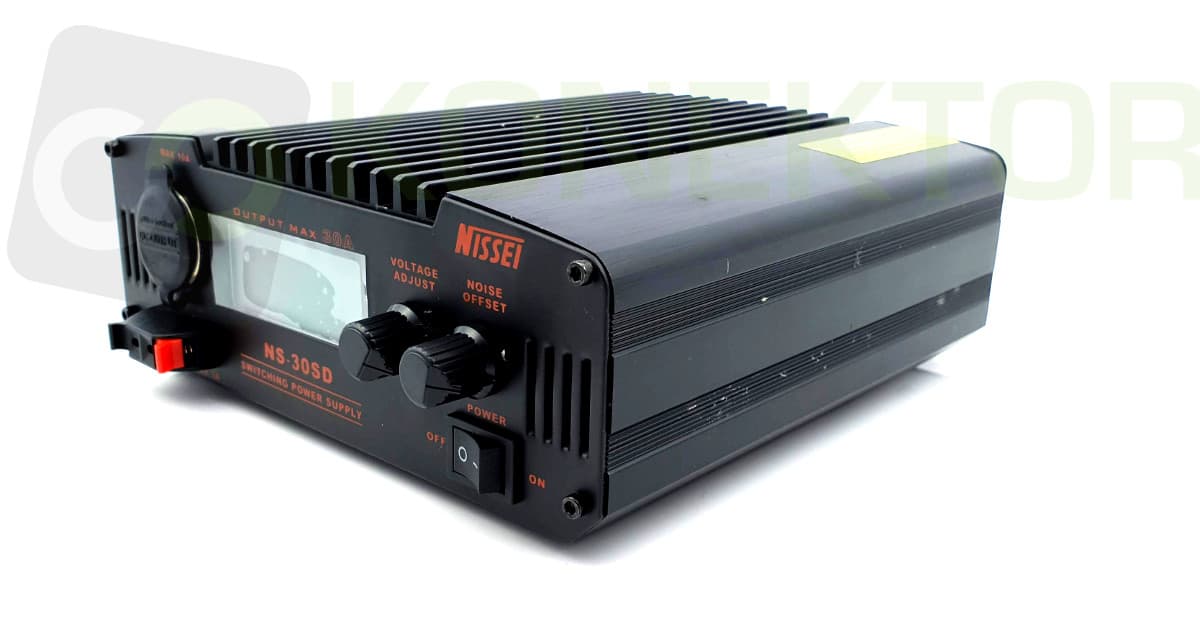 Nissei NS-30-SD zasilacz impulsowy 30A cyfrowy wskaźnik V/A, regulacja napięcia, solidna obudowa