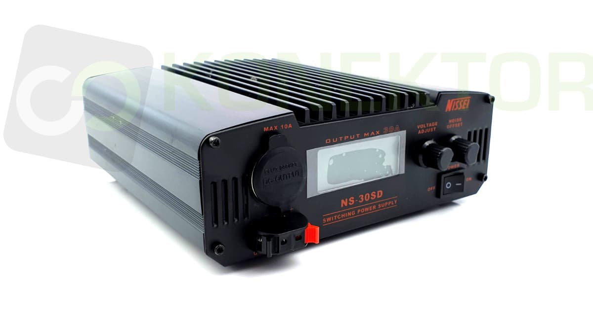 Nissei NS-30-SD zasilacz impulsowy 30A cyfrowy wskaźnik V/A, regulacja napięcia, solidna obudowa