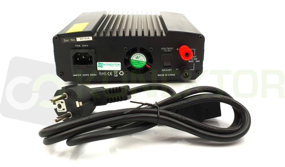 Nissei PS-30-SW-II zasilacz impulsowy 30A analogowy wskaźnik V/A, regulacja napięcia, solidna obudowa