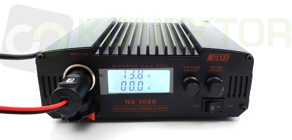 Nissei NS-30-SD zasilacz impulsowy 30A cyfrowy wskaźnik V/A, regulacja napięcia, solidna obudowa