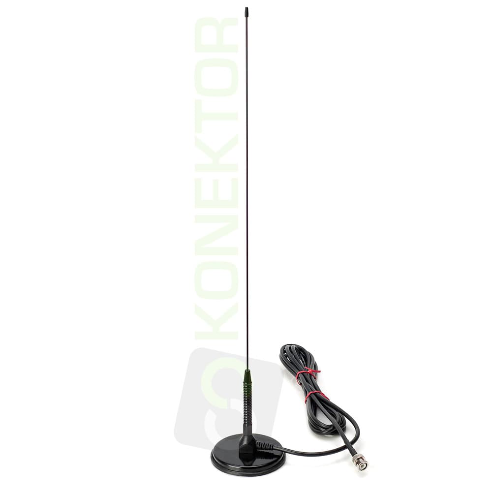 Nagoya UT-72 BNC 50cm antena samochodowa VHF/UHF do duobandera, skanera (np. UNIDEN) mocny magnes, sprężyna