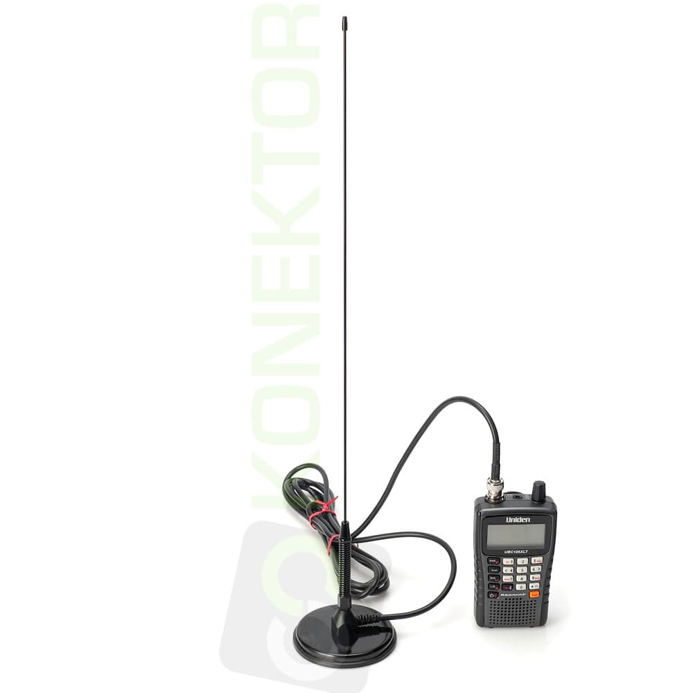 Nagoya UT-72 BNC 50cm antena samochodowa VHF/UHF do duobandera, skanera (np. UNIDEN) mocny magnes, sprężyna